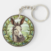 Sweet Stated Glass Donkey Schlüsselanhänger (Rückseite)