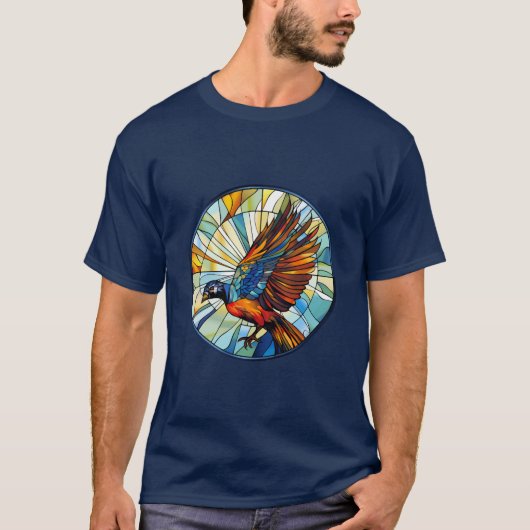 Sweet Stated Glass Dove T-Shirt (Vorderseite)