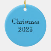 Sweet Stected Glass Australian Shepherd Dog Keramik Ornament (Hinten)