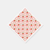 Sweet Strawberries & Blume Napkins Serviette (Ecke)