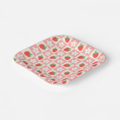 Sweet Strawberries & Blume Paper Teller (Gewinkelt)