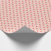 Sweet Strawberries & Blume Umschlagpapier Rolle Geschenkpapier (Ecke)