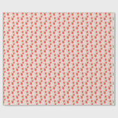 Sweet Strawberries & Daisies Wrapping Paper Roll Geschenkpapier (Flach)