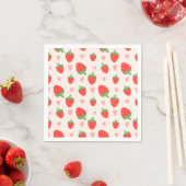 Sweet Strawberries & Hearts Napkins Serviette (Beispiel)