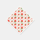 Sweet Strawberries & Hearts Napkins Serviette (Ecke)