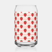 Sweet Strawberries Muster Dosenglas (Vorderseite)