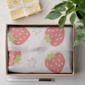 Sweet Strawberries Pattern Tissue Paper Seidenpapier (Geschenk)