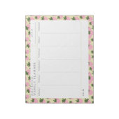 Sweet Strawberries Wochenplaner Notepad Notizblock (Rotiert)