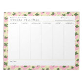 Sweet Strawberries Wochenplaner Notepad Notizblock (Vorderseite)