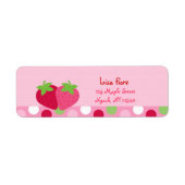 Sweet Strawberry Address Labels (Vorne)