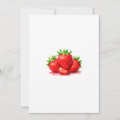 Sweet Strawberry Baby Dusche Einladung (Rückseite)