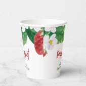 Sweet Strawberry Baby Dusche Pappbecher (Rechts)