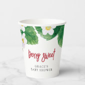 Sweet Strawberry Baby Dusche Pappbecher (Vorderseite)