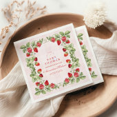 Sweet Strawberry Baby Dusche Serviette