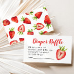 Sweet Strawberry Baby Showdusche Windelwalterfahrs Begleitkarte<br><div class="desc">Modernes Mini-Mini-Gewinnspiel zum Thema "Süßbeeren" mit einer Aquarelldarstellung von Erdbeeren. Die Karte frage den Gästen,  ein Paket Windeln mitzubringen,  um einen Sonderpreis zu gewinnen.</div>