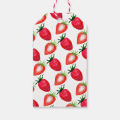 Sweet Strawberry Berry Erster Geburtstag Geschenkanhänger (Rückseite)