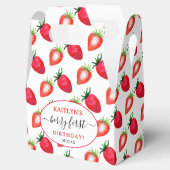 Sweet Strawberry Berry Erster Geburtstag Geschenkschachtel (Geöffnet)