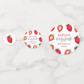 Sweet Strawberry Berry Erster Geburtstag Konfetti (Vorderseiten)
