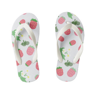 Sweet Strawberry Blue. Kid's Flip Flops Kinderbadesandalen