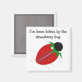 Sweet Strawberry Bug Magnet (Vorderseite/Rückseite)