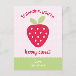 Sweet Strawberry Class Feiertagspostkarte