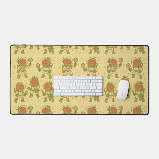 Sweet Strawberry Cosmonaut Adventure Schreibtischunterlage (Tastatur & Maus)