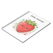 Sweet Strawberry Daily Journal Notizblock (Linke Seite)