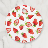 Sweet Strawberry Danke Berry Much Baby Dusche Geschenkanhänger (Rückseite)