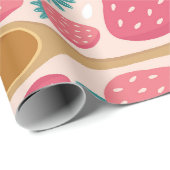 Sweet Strawberry Delight Geschenkpapier (Rolleneckpunkt)