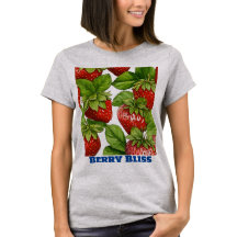 Sweet Strawberry Delight: T - Shirt von Frauen