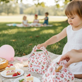 Sweet Strawberry First Birthday Favor Box Geschenkschachtel