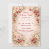 Sweet Strawberry Garden Einladung (Vorderseite)