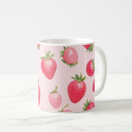 Sweet Strawberry Garden Mugs Kaffeetasse (VorderseiteRechts)