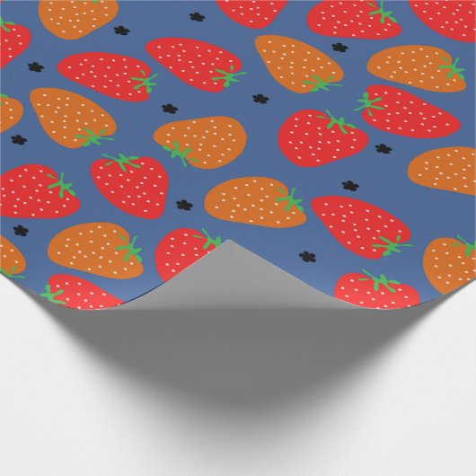 Sweet Strawberry Geschenkpapier (Ecke)