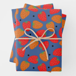 Sweet Strawberry Geschenkpapier Set