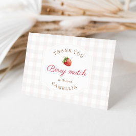 Sweet Strawberry Gingham Birthday Party Danke