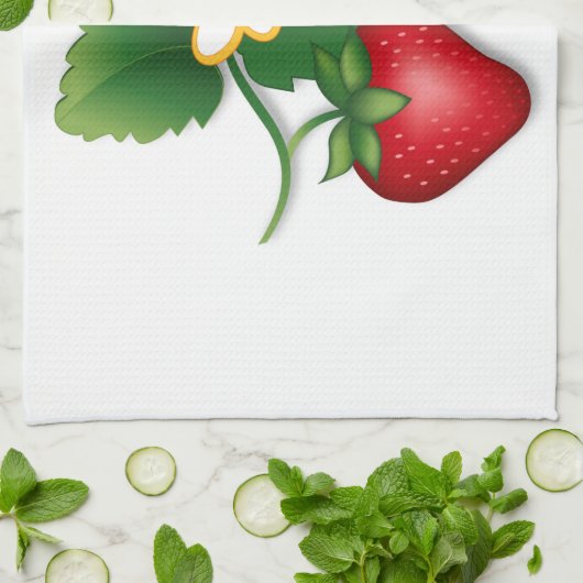 Sweet Strawberry Handtuch (Gefaltet)