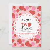 Sweet Strawberry Lace Einladung (Vorderseite)