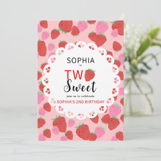 Sweet Strawberry Lace Einladung