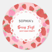 Sweet Strawberry Lace Sticker (Vorderseite)