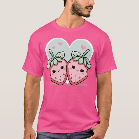 Sweet Strawberry Liebe T-Shirt (Vorderseite)