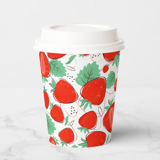 Sweet Strawberry Pappbecher (Links)