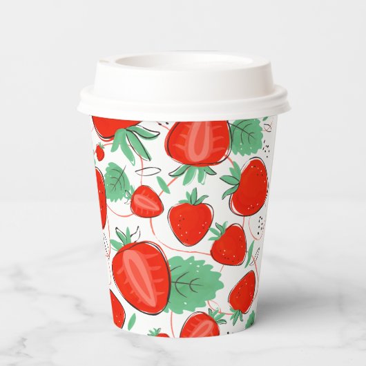 Sweet Strawberry Pappbecher (Rückseite)