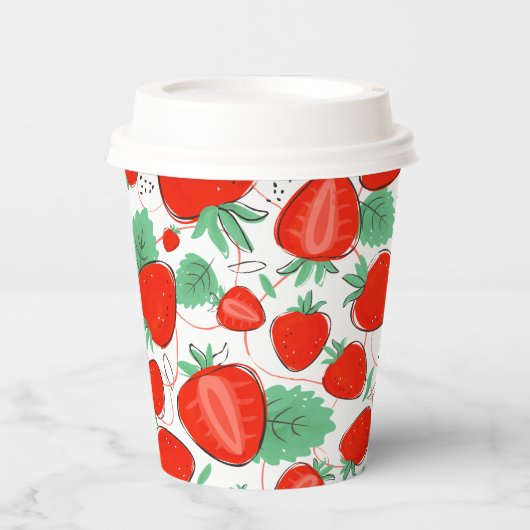 Sweet Strawberry Pappbecher (Vorderseite)