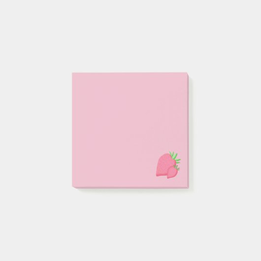 Sweet Strawberry Post-it Klebezettel (Vorderseite)