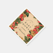 Sweet Strawberry Storybook Baby Shower Serviette (Ecke)