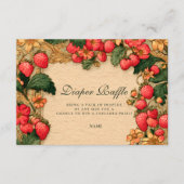 Sweet Strawberry Storybook Diapper Raffle Begleitkarte (Vorderseite)