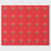 Sweet Strawberry Valentine's Day Personalized Geschenkpapier (Flach)