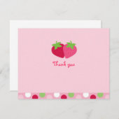 Sweet Strawberry Vielen Dank, dass Sie sich Karten (Vorne/Hinten)