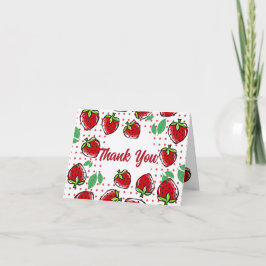 Sweet Strawberry Vielen Dank Feiertagskarte